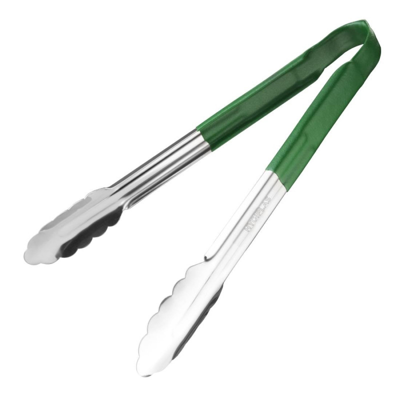 Pinza da servizio verde in acciaio inossidabile 300 mm - Vogue - Fourniresto Pinza da servizio verde in acciaio inossidabile 300 mm - Vogue - Fourniresto