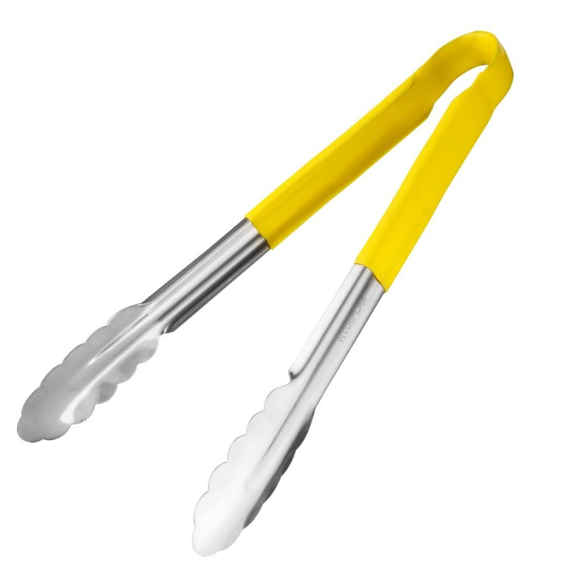 Pinza da servizio gialla in acciaio inossidabile 300 mm - Vogue - Fourniresto Pinza da servizio gialla in acciaio inossidabile 300 mm - Vogue - Fourniresto
