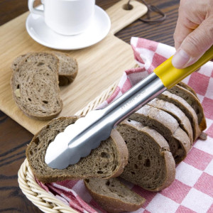 Pinza da servizio gialla in acciaio inossidabile 300 mm - Vogue - Fourniresto