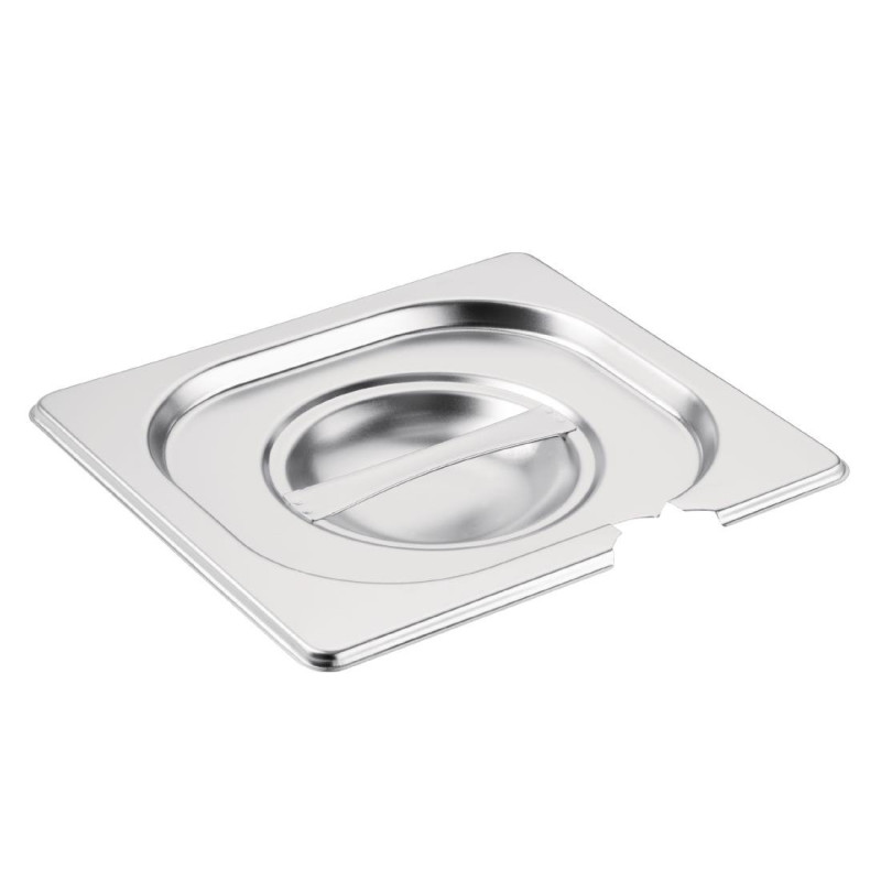 Coperchio in acciaio inossidabile GN 1/6 con scanalatura - Vogue - Fourniresto Coperchio in acciaio inossidabile GN 1/6 con scanalatura - Vogue - Fourniresto