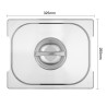 Coperchio Gn 1/2 In Acciaio Inox Per Contenitore Con Maniglie - Vogue - Fourniresto