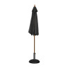 Ombrellone Nero Rotondo Ø 3 M - Bolero - Fourniresto