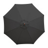 Ombrellone Nero Rotondo Ø 3 M - Bolero - Fourniresto