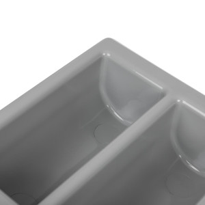 Vassoio portaposate grigio a 6 scomparti GN 1/1 325 x 530 mm - APS - Fourniresto