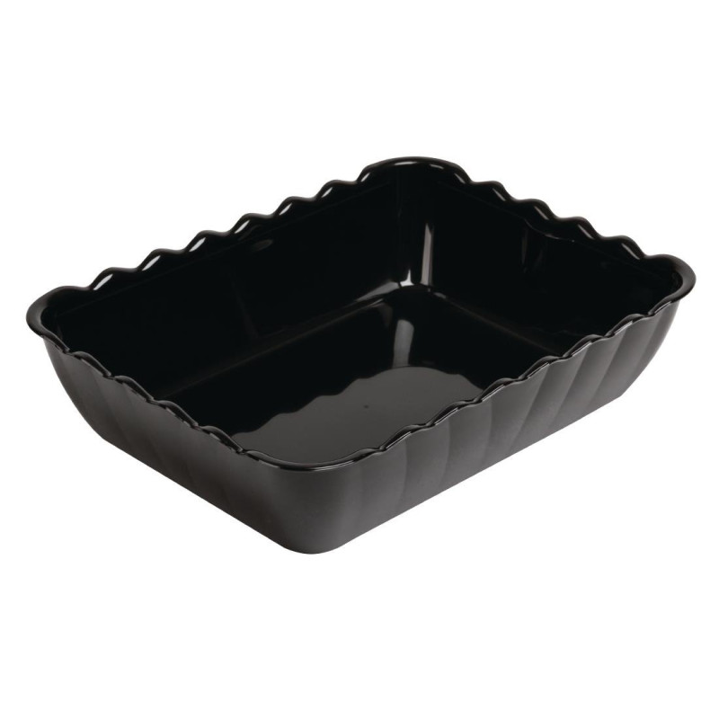 Insalatiera nera in SAN da 4,25 L 335 x 255 mm - Olympia KRISTALLON - Fourniresto Insalatiera nera in SAN da 4,25 L 335 x 255 mm - Olympia KRISTALLON - Fourniresto
