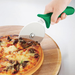 Roulette per Pizza Verde 102 mm - Vogue - Fourniresto