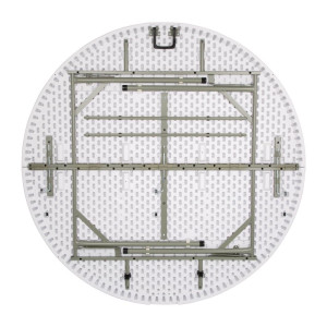 Tavolo rotondo pieghevole al centro bianco Ø 1530 mm - Bolero - Fourniresto
