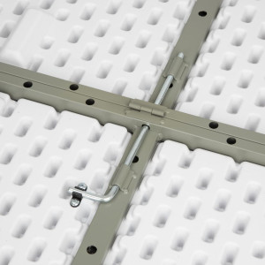 Tavolo rotondo pieghevole al centro bianco Ø 1530 mm - Bolero - Fourniresto