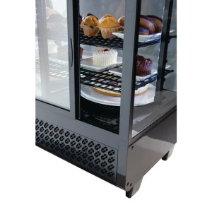 Vetrina refrigerata da banco nera 100 L - Polar - Fourniresto