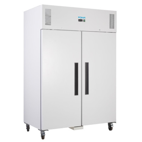 Armadio Frigorifero Positivo Bianco Gn 2/1 Doppia Porta 1200 L - Polar - Fourniresto