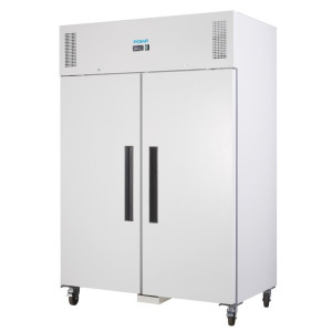 Armadio Frigorifero Positivo Bianco Gn 2/1 Doppia Porta 1200 L - Polar - Fourniresto