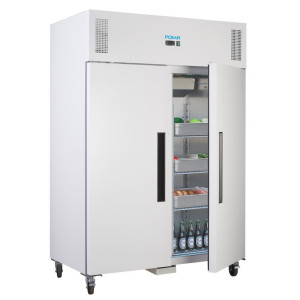 Armadio Frigorifero Positivo Bianco Gn 2/1 Doppia Porta 1200 L - Polar - Fourniresto