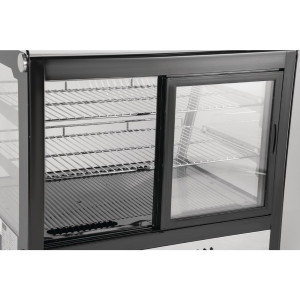 Vetrina refrigerata da banco nera 120 L - Polar - Fourniresto
