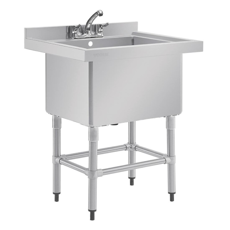 Lavello Profondo Con Schienale 100 L 770 X 600 Mm - Vogue - Fourniresto Lavello Profondo Con Schienale 100 L 770 X 600 Mm - Vogue - Fourniresto