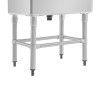Lavello Profondo Con Schienale 100 L 770 X 600 Mm - Vogue - Fourniresto