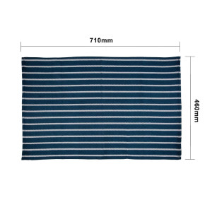 Strofinaccio da cucina blu navy a righe bianche 457 x 711 mm - Vogue - Fourniresto