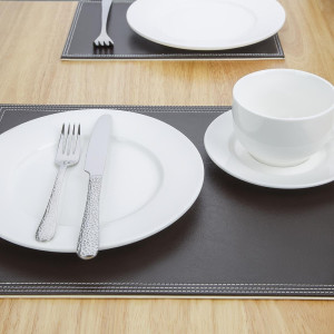 Tovaglietta in similpelle marrone 300 x 400 mm - Olympia - Fourniresto