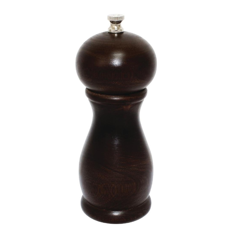 Mulino per sale e pepe in legno scuro 150 mm - Olympia - Fourniresto Mulino per sale e pepe in legno scuro 150 mm - Olympia - Fourniresto
