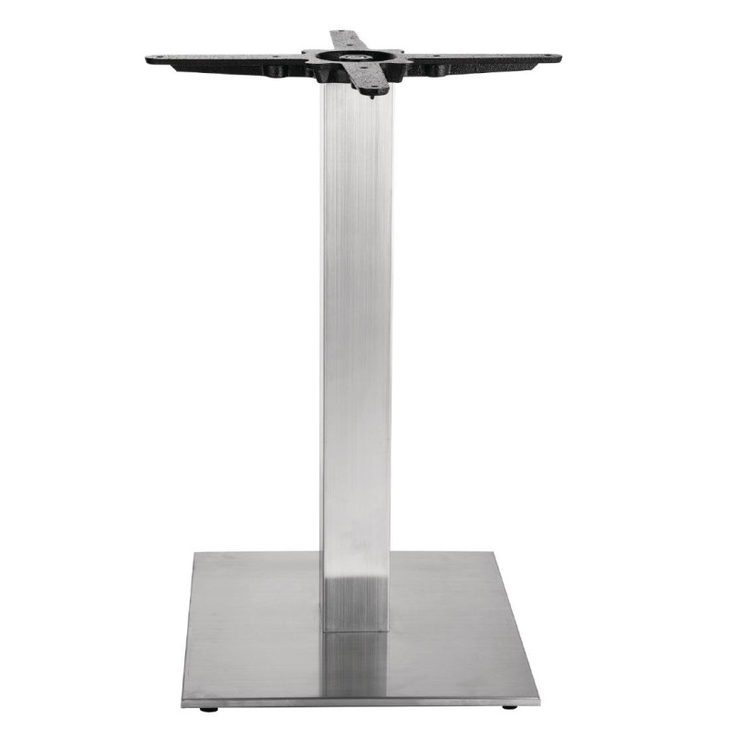 Piede Tavolo Quadrato In Acciaio Inox 720 X 430 Mm - Bolero - Fourniresto Piede Tavolo Quadrato In Acciaio Inox 720 X 430 Mm - Bolero - Fourniresto