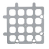 Griglia Grigia 335 X 335 Mm - Lotto Di 2 - Vogue - Fourniresto