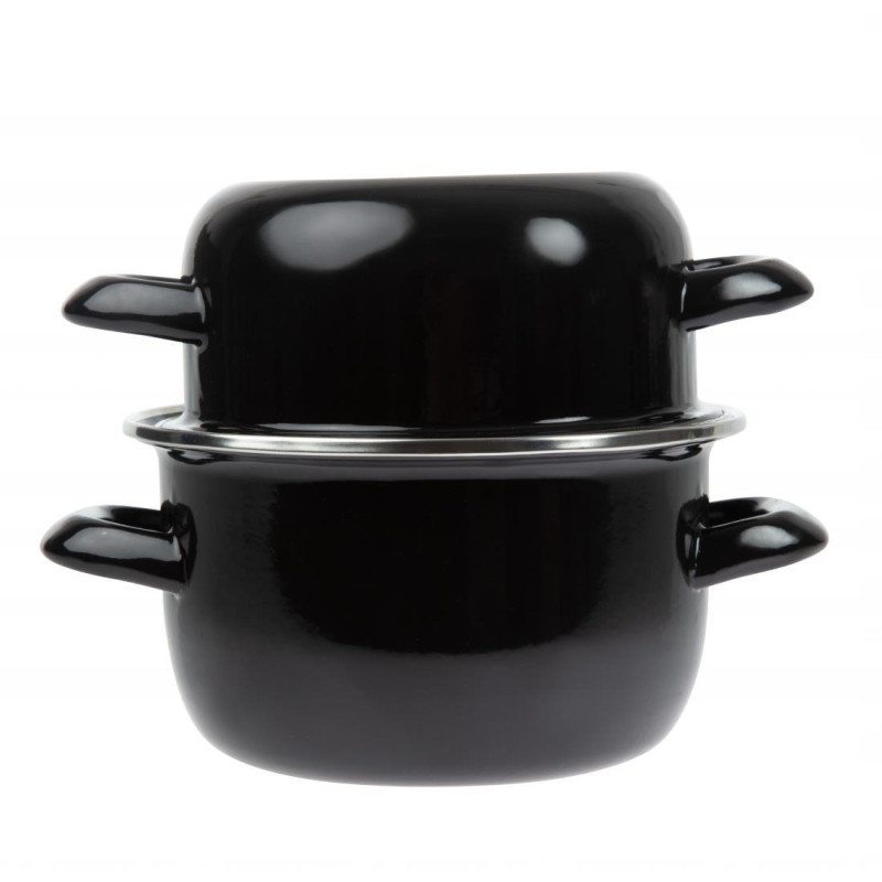Marmitta per cozze smaltata 0,5 kg Ø 140 mm - Olympia - Fourniresto Marmitta per cozze smaltata 0,5 kg Ø 140 mm - Olympia - Fourniresto