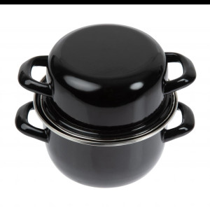 Marmitta per cozze smaltata 0,5 kg Ø 140 mm - Olympia - Fourniresto