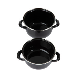 Marmitta per cozze smaltata 0,5 kg Ø 140 mm - Olympia - Fourniresto