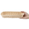 Cesto rettangolare per posate in rattan e polipropilene 270 x 100 mm - APS - Fourniresto
