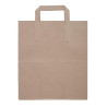 Grande Borsa di Carta Riciclabile Marrone 305 X 254 Mm - Lotto di 250 - Fiesta Green - Fourniresto