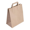 Grande Borsa di Carta Riciclabile Marrone 305 X 254 Mm - Lotto di 250 - Fiesta Green - Fourniresto