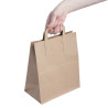 Grande Borsa di Carta Riciclabile Marrone 305 X 254 Mm - Lotto di 250 - Fiesta Green - Fourniresto