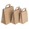 Grande Borsa di Carta Riciclabile Marrone 305 X 254 Mm - Lotto di 250 - Fiesta Green - Fourniresto