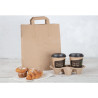 Grande Borsa di Carta Riciclabile Marrone 305 X 254 Mm - Lotto di 250 - Fiesta Green - Fourniresto