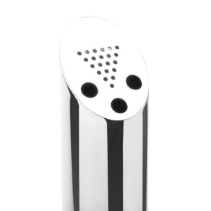 Posacenere a palo fissabile a terra in acciaio inossidabile Ø 75 mm - Bolero - Fourniresto