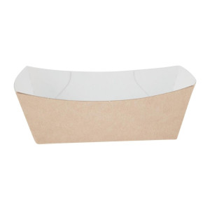 Piccolo vassoio alimentare in kraft compostabile 87 x 124 mm - Confezione da 500 - Colpac - Fourniresto
