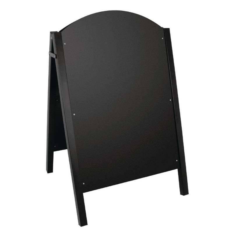 Pannello da marciapiede nero con struttura metallica 675 x 660 mm - Olympia - Fourniresto Pannello da marciapiede nero con struttura metallica 675 x 660 mm - Olympia - Fourniresto