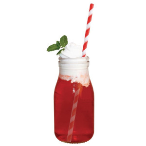Mini Bottiglia di Latte in Vetro 200 ml - Lotto di 12 - Olympia - Fourniresto