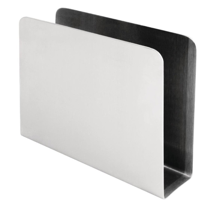 Portasalviette quadrato in acciaio inossidabile 150 x 40 mm - Olympia - Fourniresto Portasalviette quadrato in acciaio inossidabile 150 x 40 mm - Olympia - Fourniresto