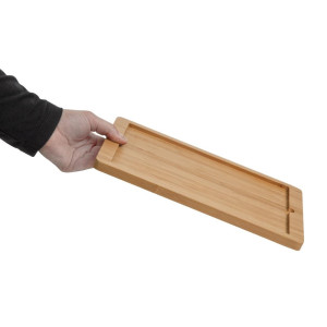 Piastra di supporto in legno per piatto in ardesia 330 x 210 mm - Olympia - Fourniresto