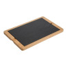 Piastra di supporto in legno per piatto in ardesia 330 x 210 mm - Olympia - Fourniresto