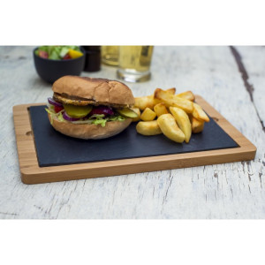 Piastra di supporto in legno per piatto in ardesia 330 x 210 mm - Olympia - Fourniresto