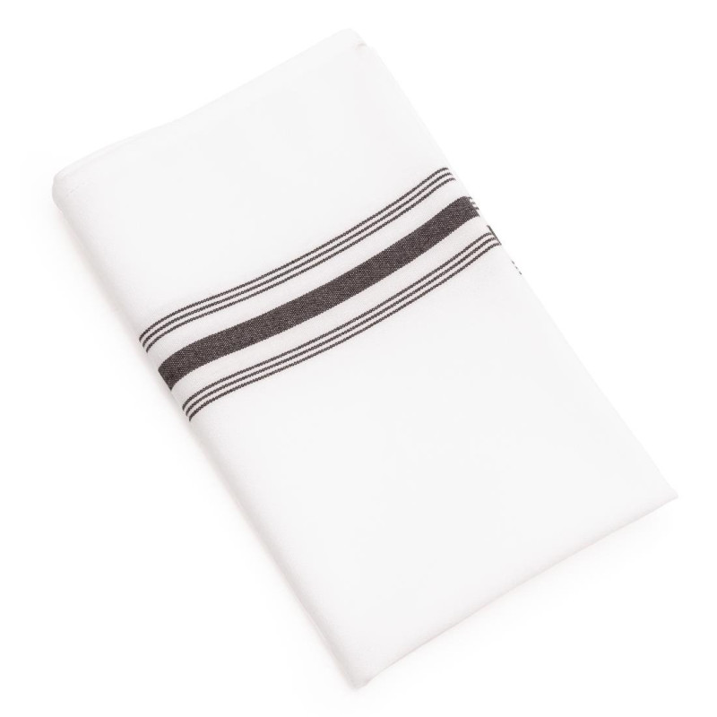 Tovaglietta da tavola Bistro a righe nere 560 x 460 mm - Lotto da 10 - FourniResto - Fourniresto Tovaglietta da tavola Bistro a righe nere 560 x 460 mm - Lotto da 10 - FourniResto - Fourniresto