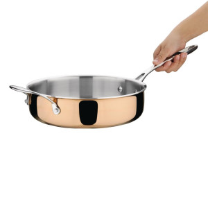 Casseruola in rame 3 strati induzione Ø 240 mm - Vogue - Fourniresto