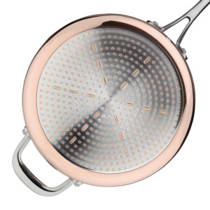 Casseruola in rame 3 strati induzione Ø 240 mm - Vogue - Fourniresto
