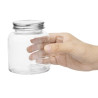 Barattolo per conserve in vetro con coperchio a vite da 330 ml - Confezione da 6 - Vogue - Fourniresto