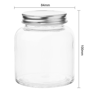 Barattolo per conserve in vetro con coperchio a vite da 330 ml - Confezione da 6 - Vogue - Fourniresto