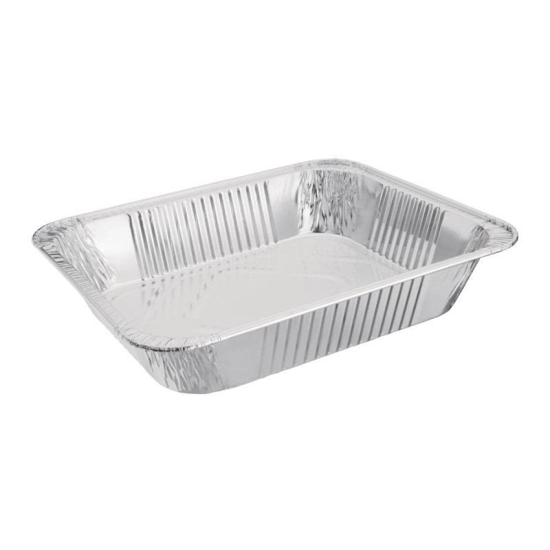 Piatto rettangolare in alluminio GN 1/2 da 3,6 L - Lotto di 5 - Fiesta - Fourniresto Piatto rettangolare in alluminio GN 1/2 da 3,6 L - Lotto di 5 - Fiesta - Fourniresto