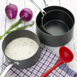 Casseruola antiaderente in alluminio compatibile con induzione Ø 200 mm - Vogue - Fourniresto