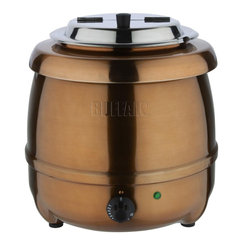 Marmitta per zuppa in rame da 10 L - Buffalo - Fourniresto Marmitta per zuppa in rame da 10 L - Buffalo - Fourniresto