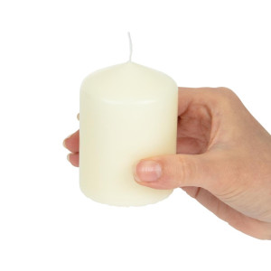 Candele cilindriche avorio Ø 60 mm - Lotto di 12 - FourniResto - Fourniresto
